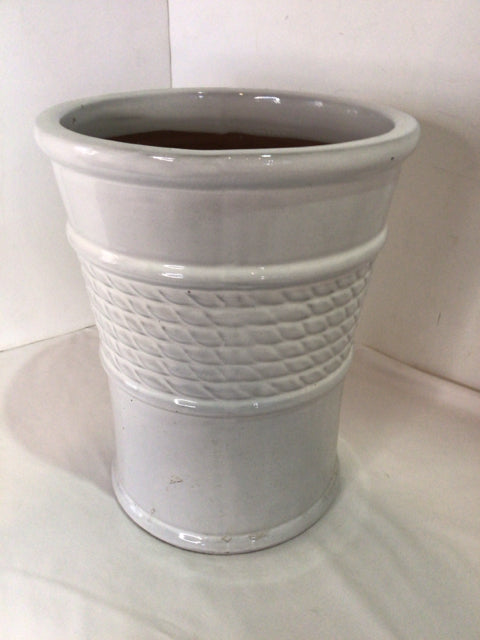 White Ceramic Planter