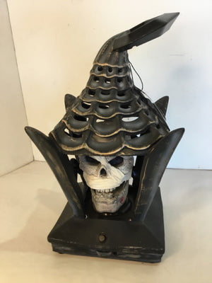 Halloween Gray Plastic Skeleton Lanterns Holiday Item