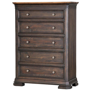 Napa Furniture Design Wood 5 Drawer Brown Dresser/Chest