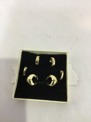 Viromy Gold Set of 3 Earrings