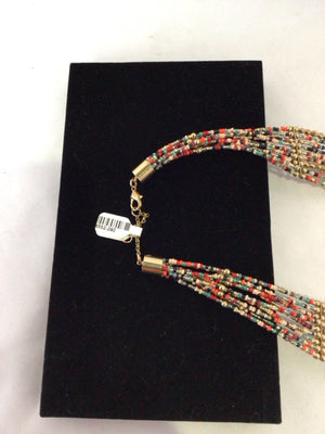 Beads Multi-Color Multi Strand Necklace