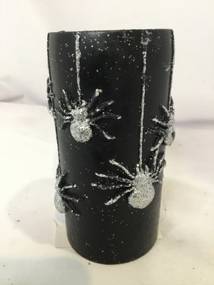 Halloween Black Wax Candle Spider Holiday Item