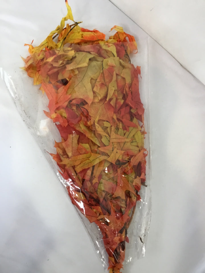 Fall Orange/Yellow Leaves Faux Flowers