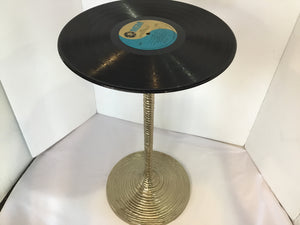 Side Vinyl Gold/Black Table