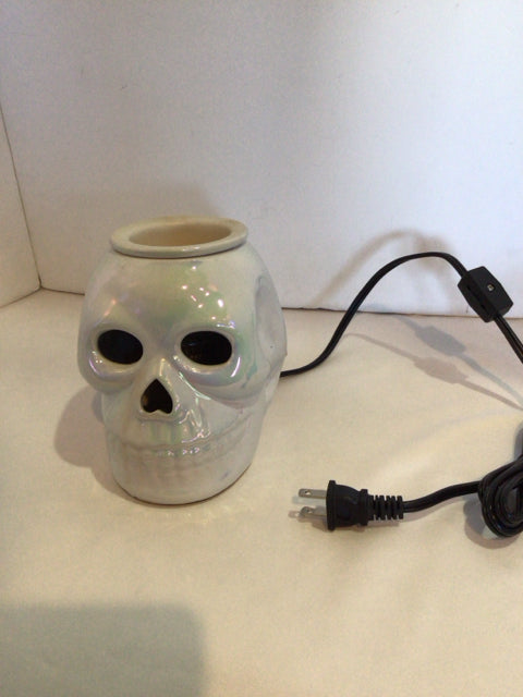 Halloween Ceramic Skull Electric Holiday Item