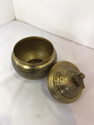 Creative Co-op Gold Metal Canister