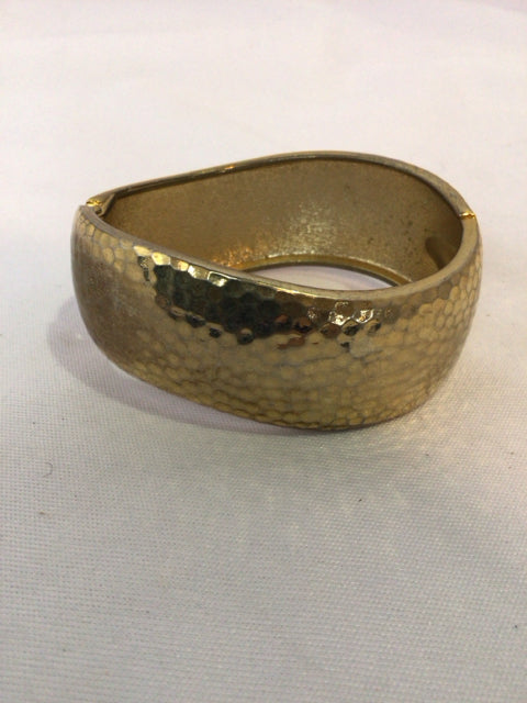 Gold Hammered Bracelet