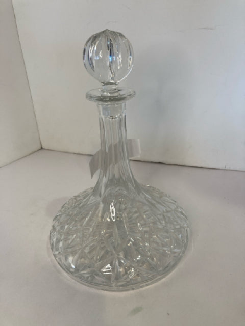 Block Cut Crystal Decanter