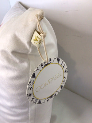 Brown/Cream Polyester Llama Pillow