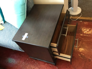 Cort Furniture Laminate Brown Nightstand