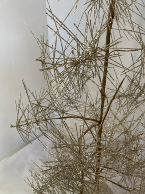 Silver Twig Glitter Tree Holiday Item