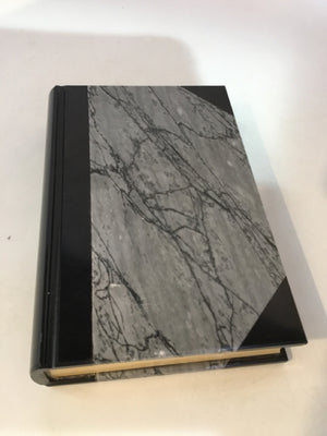 Book Gray/Black Marble Paperweight