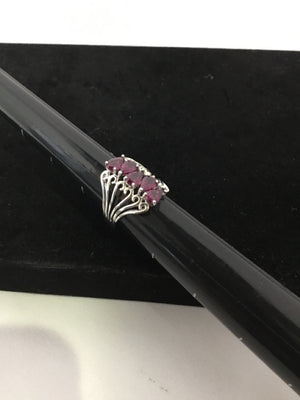 Purple Rhinestone Ring