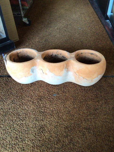 Terra Cotta Terracotta Triple Planter
