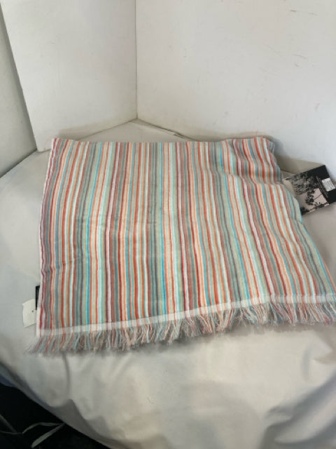 Rachel Zoe Beach Multi-Color Cotton Striped Towel