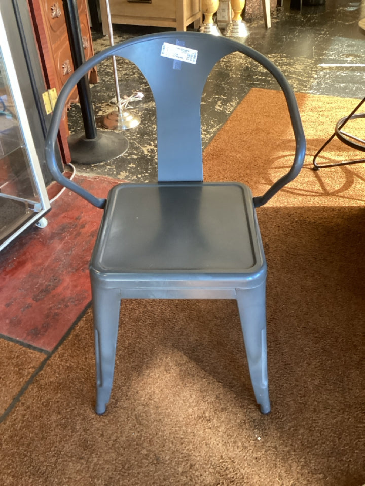 Industrial Metal Gray Chair