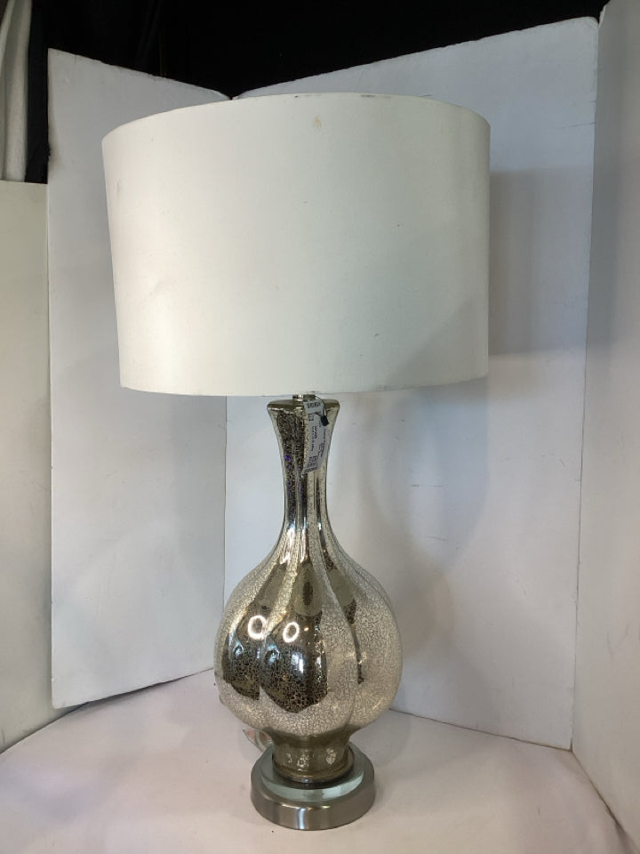 Silver Mercury Glass Lamp