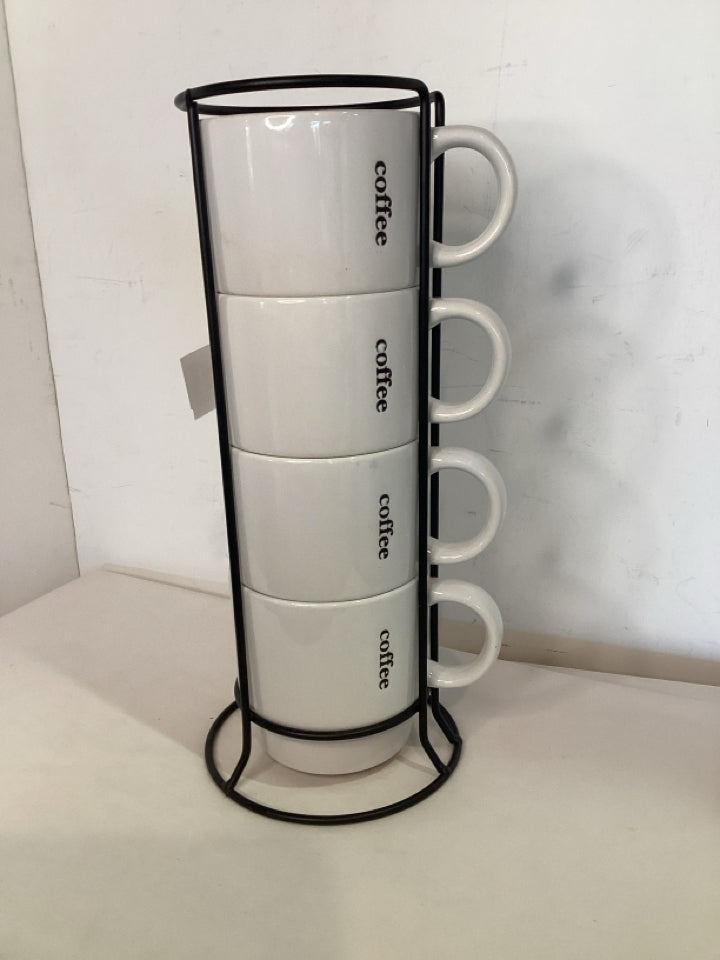 Set of 4 Coffee Cup Set