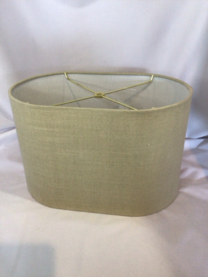 Beige Linen Oval Lamp Shade