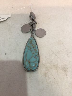 Sterling Silver Blue Turquoise Pendant