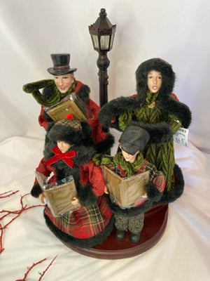 Victorian Red/Black Christmas Carol Holiday Item