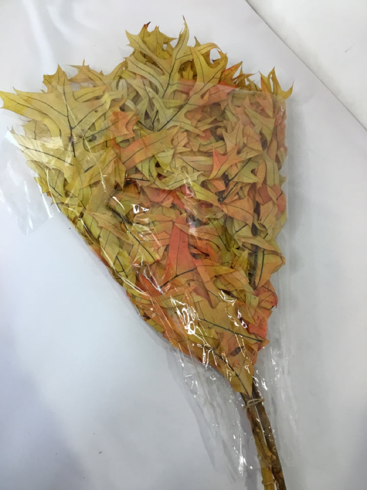 Fall Orange/Yellow Leaves Faux Flowers