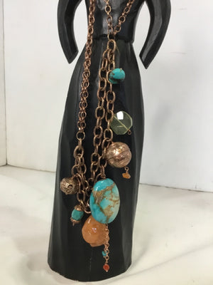 Anthropologie Turquoise Beaded Necklace