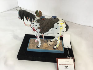 Multi-Color Horse w/Box Figurine