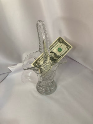 Crystal Basket Vase