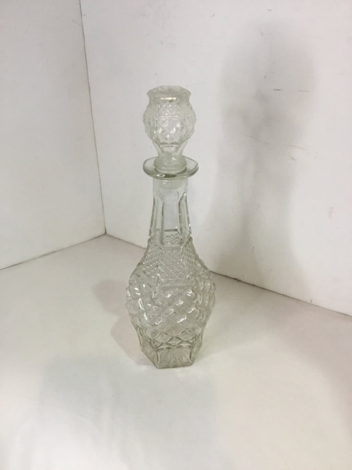Anchor Hocking Vintage Clear Glass Decanter