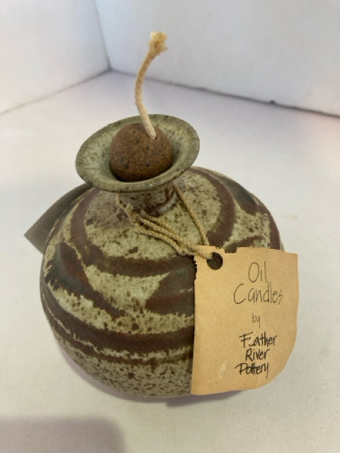 Brown Ceramic Candle