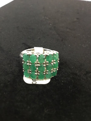 Green Rhinestone Ring