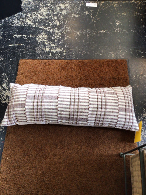 Parachute Cream/Brown Woven Pillow