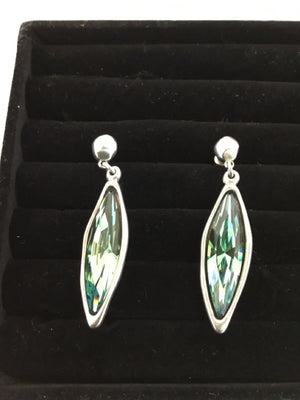 UNOde50 Sterling Silver Green Earrings