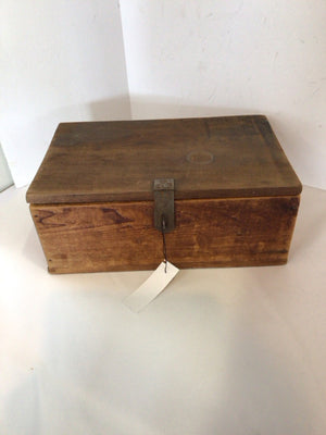 Wood Lidded Brown Box