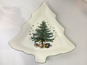 Nikko Christmas White/Green Ceramic Christmas Tree Holiday Item