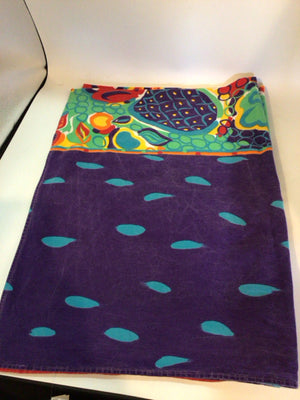 Vintage Bright Cotton Fruit Tablecloth