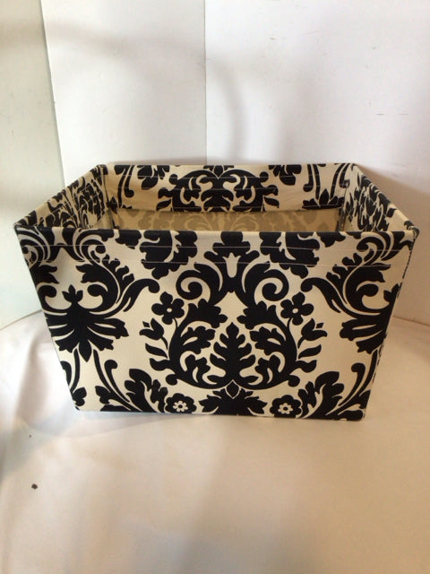 Black/White Cotton Swirl Basket