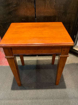 Side Wood Accent Brown Table