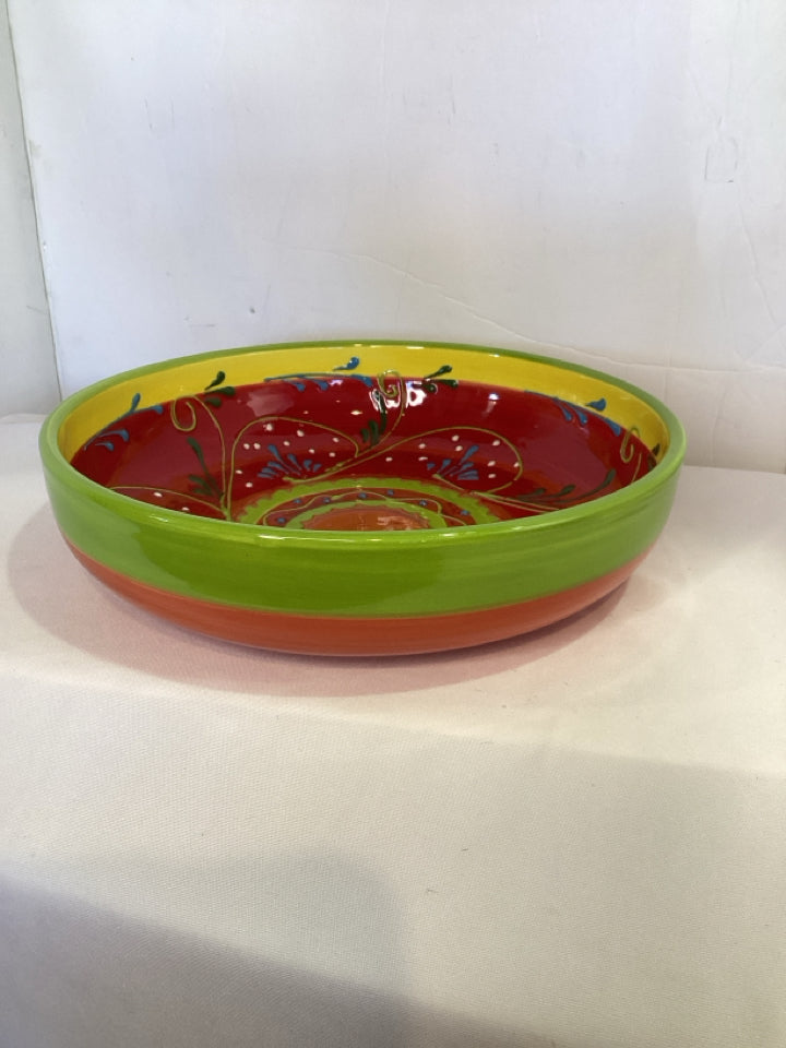 Hand Painted Multi Ceramic Bowl