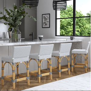 Net Retailers Outdoor/Outside Counter Black/White Barstool/Bar Stool DMMW4NPDL