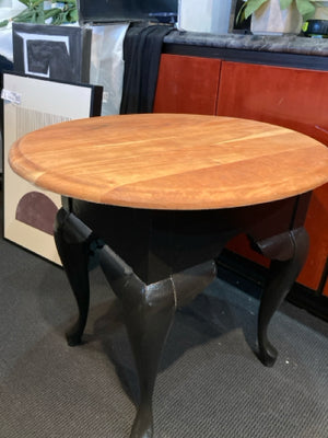 Side Wood Brown/black Table