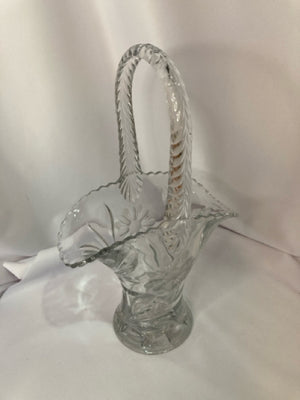 Crystal Basket Vase