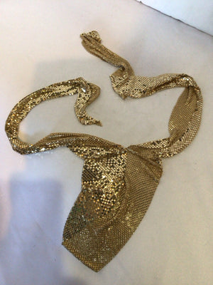Whiting Davis Metal Gold Scarf