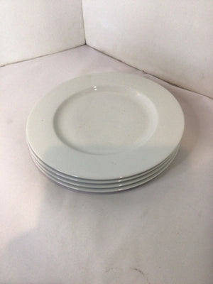 World Market Dinner White Set of 4 Plate Set