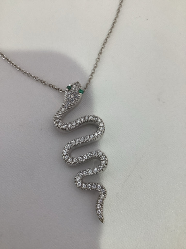 Silver Snake Necklace