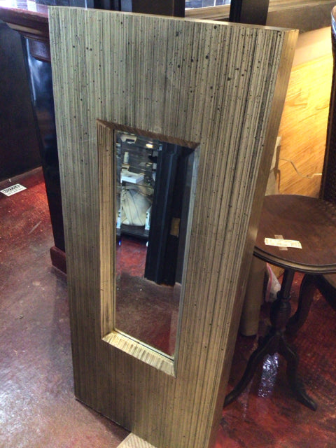 Gold/Black Wood Mirror