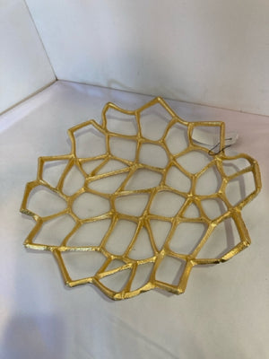 Gold Metal Cut Out Plate