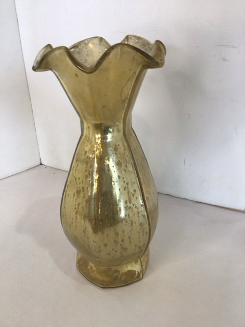 Gold Mercury Glass Vase