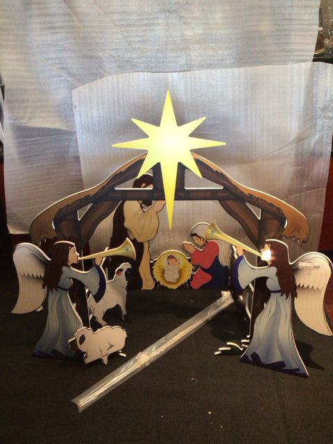 Nativity Multi-Color Outdoor/Outside Holiday Item